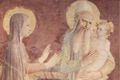 Angelico, Fra: Freskenzyklus im Dominikanerkloster San Marco in Florenz, Szene: Die Darbietung im Tempel, Detail