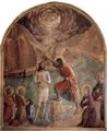 Angelico, Fra: Freskenzyklus im Dominikanerkloster San Marco in Florenz, Szene: Taufe Christi durch Johannes