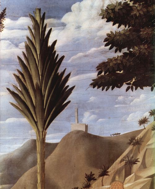 Angelico, Fra: Kreuzabnahme, Detail: Landschaft