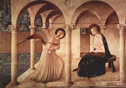 Angelico, Fra: Freskenzyklus im Dominikanerkloster San Marco in Florenz, Szene: Verkndigung