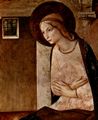 Angelico, Fra: Freskenzyklus im Dominikanerkloster San Marco in Florenz, Szene: Verkündigung, Detail: Jungfrau der Verkündigung