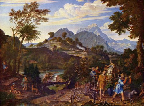 Koch, Joseph Anton: Landschaft mit den Kundschaftern aus dem Gelobten Lande