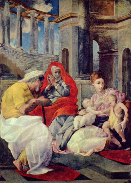 Tibaldi, Pellegrino: Die Heilige Familie und die Hl. Elisabeth