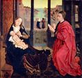 Weyden, Rogier van der: Hl. Lucas malt Maria