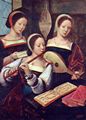 Meister der weiblichen Halbfiguren: Drei musizierende Mädchen