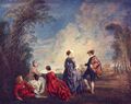 Watteau, Antoine: Der verlegene Antrag