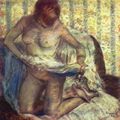 Degas, Edgar Germain Hilaire: Kniende Frau