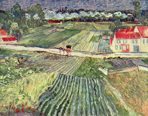 Gogh, Vincent Willem van: Landschaft bei Auvers im Regen