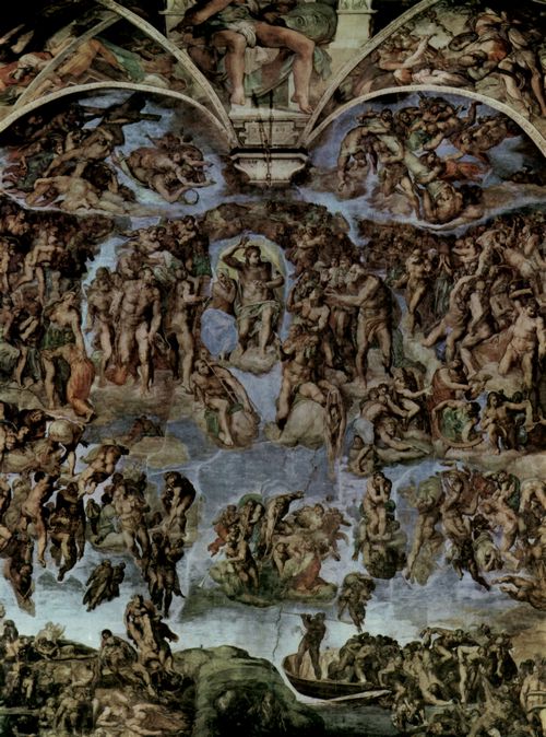 Michelangelo Buonarroti: Sixtinische Kapelle, Altarwand, Das Jngste Gericht, Gesamtansicht