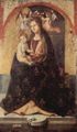 Antonello da Messina: Polyptychon des Hl. Gregor, Mitteltafel, Szene: Thronende Madonna