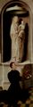Memling, Hans: Das Jüngste Gericht, Triptychon, linker Flügel, außen, Szene: Betender Stifter Angelo Tani und Maria mit dem Kind