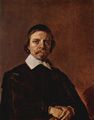 Hals, Frans: Porträt eines Mannes mit Scheitelkäppchen, Spitzkragen und verschränkten Händen