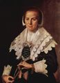 Hals, Frans: Porträt einer stehenden Frau mit einem Fächer in der linken Hand