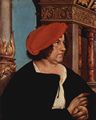 Holbein d. J., Hans: Diptychon (Doppelportrt) des Brgermeisters Jakob Meyer und seiner Gattin Dorothea Kannengieer, Szene: Portrt des Jakob Meyer