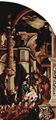Holbein d. J., Hans: Altarretabel des Hans Oberried fr den Dom von Freiburg, rechter Flgel: Geburt Christi, Anbetung der Hirten, mit Stifter mit seinen Shnen