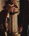 Holbein d. J., Hans: Altarretabel des Hans Oberried für den Dom von Freiburg, rechter Flügel: Geburt Christi, Anbetung der Hirten mit Stifter mit seinen Söhnen, Detail: Hirte