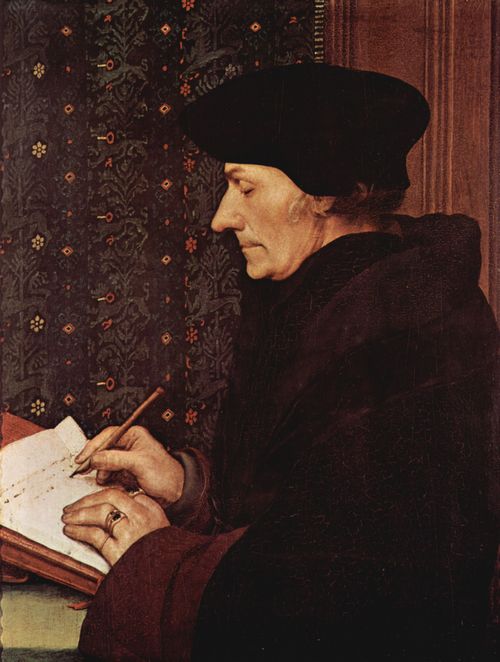 Holbein d. J., Hans: Porträt des Erasmus von Rotterdam am Schreibpult