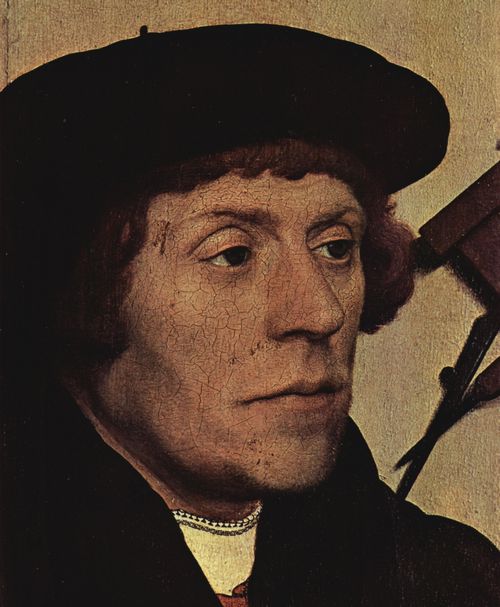Holbein d. J., Hans: Porträt des Astronomen Nikolaus Kratzer, Detail
