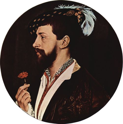 Holbein d. J., Hans: Porträt des Simon George von Cornwall, Tondo