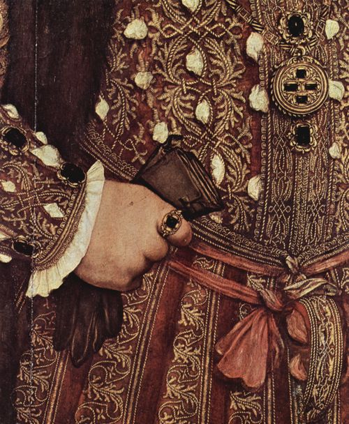 Holbein d. J., Hans: Porträt Heinrich VIII. von England, Detail