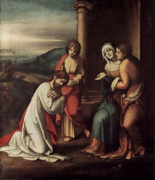 Correggio: Abschied Christi von Maria, mit Maria und Martha, den Schwestern des Lazarus