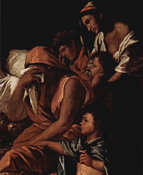 Poussin, Nicolas: Der Tod des Germanicus, Detail