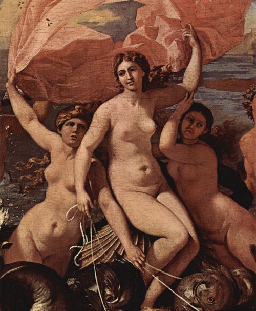 Poussin, Nicolas: Der Triumphzug des Neptun (Das Baccanal Richelieu), Detail