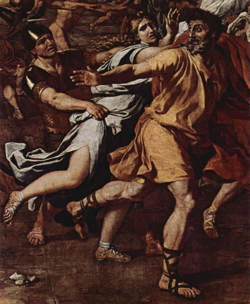 Poussin, Nicolas: Der Raub der Sabinerinnen, Detail