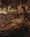 Poussin, Nicolas: Landschaft mit Pyramos und Thisbe, Detail