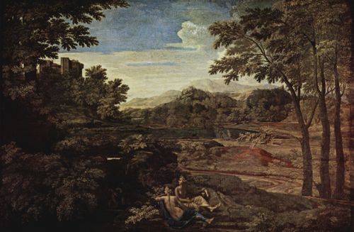 Poussin, Nicolas: Landschaft mit zwei Nymphen