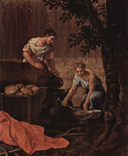 Poussin, Nicolas: Gemldefolge »Die vier Jahreszeiten«, Szene: Der Sommer, Detail