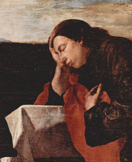 Ribera, Jos de: Apostelkommunion, Detail