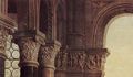 Eyck, Jan van: Madonna des Kanzlers Nicholas Rolin, Detail: Kapitelle