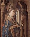 Eyck, Jan van: Madonna des Kanonikus Georg van der Paele, Detail: Der Hl. Domizian
