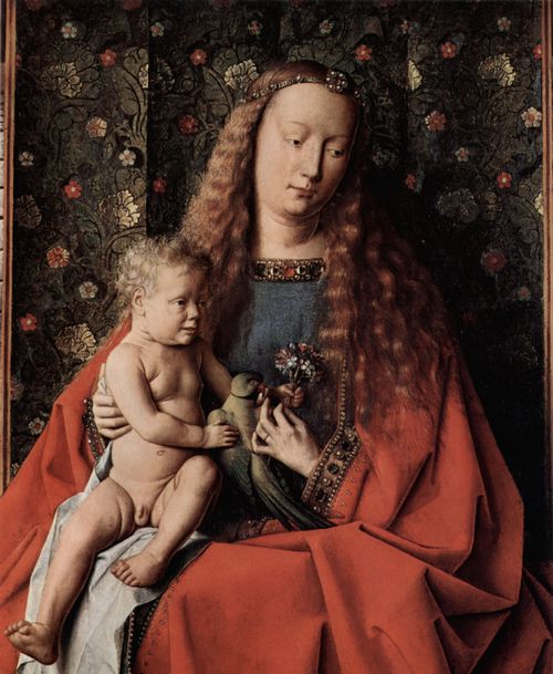 Eyck, Jan van: Madonna des Kanonikus Georg van der Paele, Detail: Madonna mit dem Kind