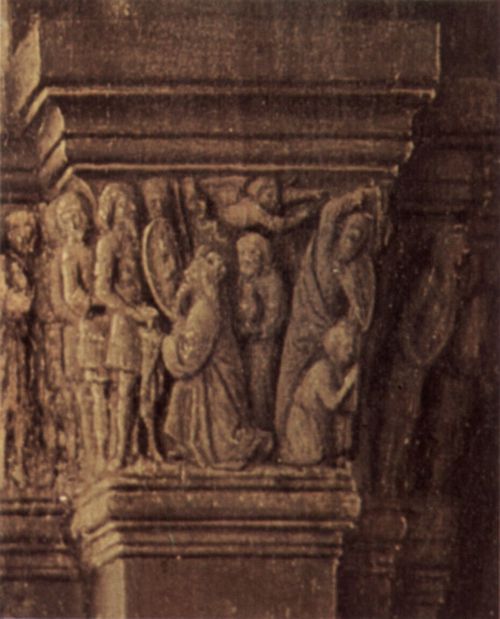 Eyck, Jan van: Madonna des Kanonikus Georg van der Paele, Detail: Kapitel