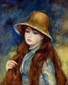Renoir, Pierre-Auguste: Mdchen mit Strohhut