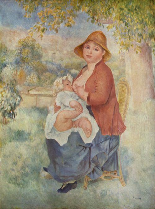 Renoir, Pierre-Auguste: Das Kind an der Brust (Mutterschaft)