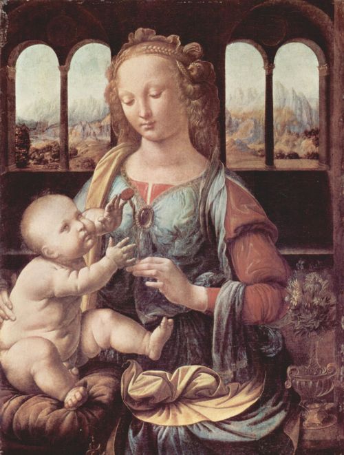 Leonardo da Vinci: Madonna mit der Nelke