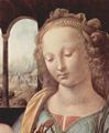 Leonardo da Vinci: Madonna mit der Nelke, Detail: Madonna