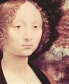 Leonardo da Vinci: Porträt einer Edeldame (Ginevra Benci), Detail