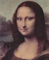 Leonardo da Vinci: Mona Lisa (La Giaconda), Detail: Gesicht der Mona Lisa