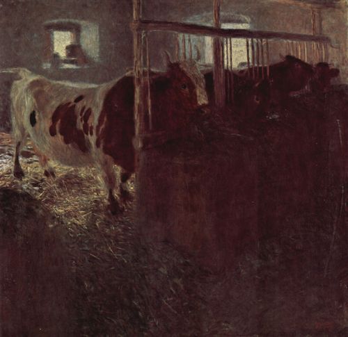 Klimt, Gustav: Kühe im Stall