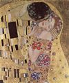 Klimt, Gustav: Der Kuss (Detail)
