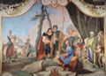 Tiepolo, Giovanni Battista: Fresken zu biblischen Szenen im Bischofspalast von Udine, Szene: Rahel verbirgt die Idole