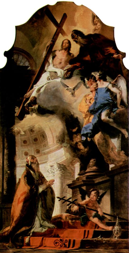 Tiepolo, Giovanni Battista: Der Papst Klemens I. betet zur Hl. Trinitt