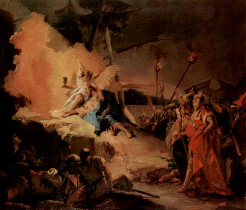 Tiepolo, Giovanni Battista: Christus am lberg und der Engel mit dem Kelch (des Leidens)
