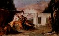 Tiepolo, Giovanni Battista: Rinaldo und Armida, Entwurf für das gleichnamige Gemälde