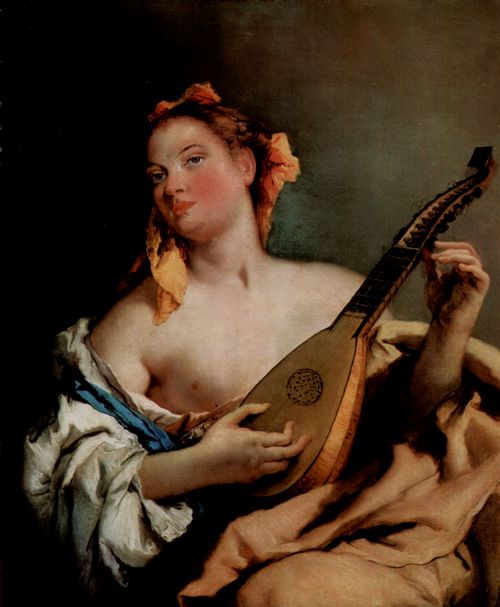 Tiepolo, Giovanni Battista: Junge Sngerin mit Mandoline