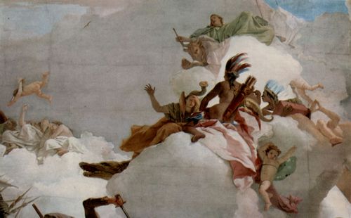 Tiepolo, Giovanni Battista: Apotheose der Familie Pisani, Detail